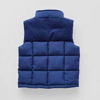 Okie Dokie Corduroy Trim Boys Puffer Vest