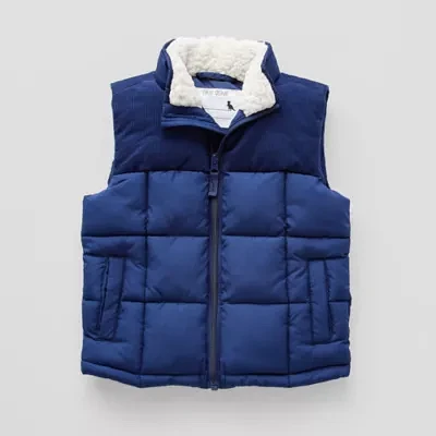 Okie Dokie Corduroy Trim Boys Puffer Vest