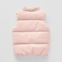 Okie Dokie Corduroy Shine Girls Puffer Vest