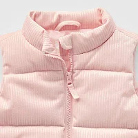 Okie Dokie Corduroy Shine Girls Puffer Vest