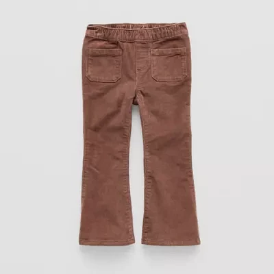 Okie Dokie Toddler & Little Girls Stretch Fabric Flare Corduroy Pant