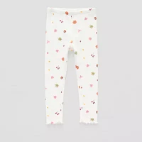 Okie Dokie Toddler & Little Girls Knit Skinny Full Length Leggings