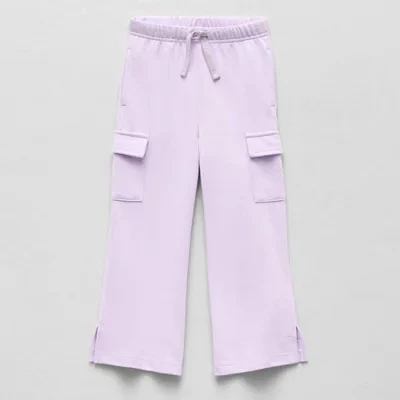 Okie Dokie Toddler & Little Girls Wide Leg Cargo Pant