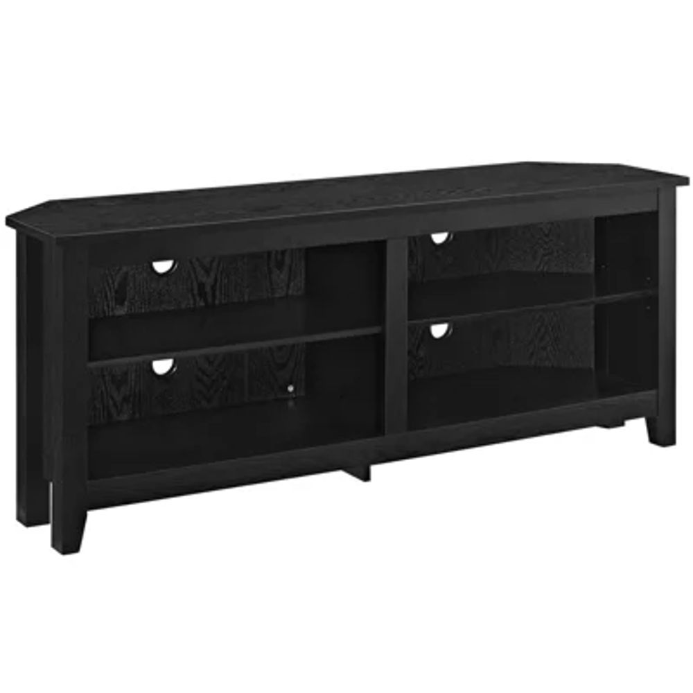 Clouseau 58" Wood Corner Entertainment Center