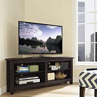 Clouseau 58" Wood Corner Entertainment Center