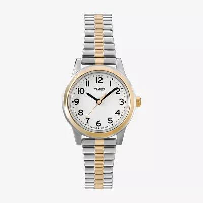 Timex® Easy Reader Two Tone Womens Expansion Strap Watch