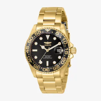 Invicta Pro Diver Womens Gold Tone Stainless Steel Bracelet Watch 33263