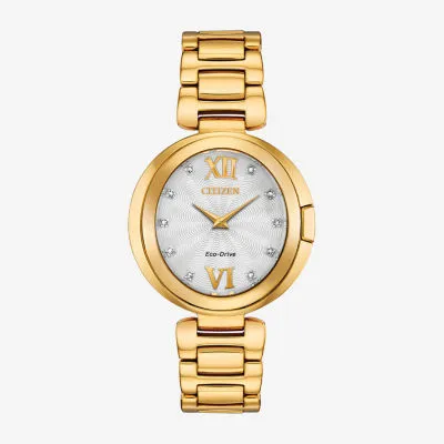 Citizen Capella Womens Gold Tone Stainless Steel Bracelet Watch Ex1512-53a