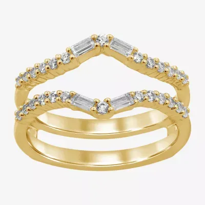Womens / CT. T.W. Natural White Diamond 14K Gold Wedding Ring Guard