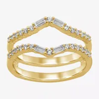 Womens / CT. T.W. Natural White Diamond 14K Gold Wedding Ring Guard