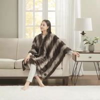 Beautyrest Marselle Fur Heated Wrap with Built-in Controller