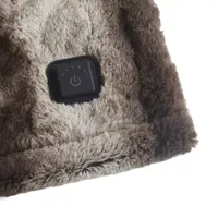 Beautyrest Marselle Fur Heated Wrap with Built-in Controller