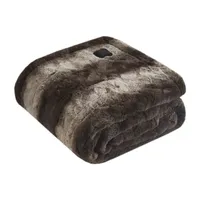 Beautyrest Marselle Fur Heated Wrap with Built-in Controller