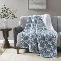 Serta Printed Plush Lightweight Electric Throw