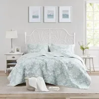 Laura Ashley Venetia Floral Reversible Quilt Set