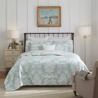 Laura Ashley Venetia Floral Reversible Quilt Set