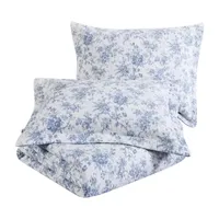 Laura Ashley Walled Garden Floral Reversible Quilt Set