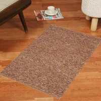 Riviera Home Terra Cotta Boucle Woven Rectangular Accent Indoor Rugs