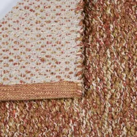 Riviera Home Terra Cotta Boucle Woven Rectangular Accent Indoor Rugs