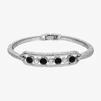 1928 Silver Tone Bangle Bracelet