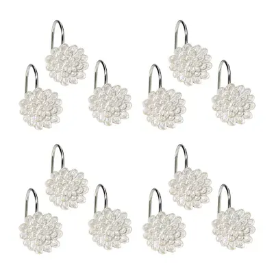 Popular Bath Rose Vine Shower Curtain Hooks