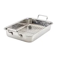 Farberware Stainless Steel 17"X12.25" Roaster with Rack