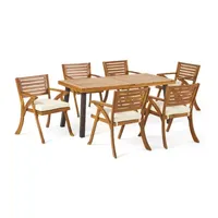 Della Hermosa Teak 7 Pc Outdoor Dining Set