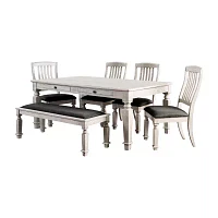 Bancrofte Dining And Kitchen Collection 6-pc. Rectangular Dining Set