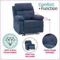 Oren Pad-Arm Manual Recliner