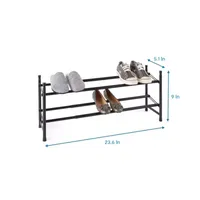 Home Expressions 2-Shelf Stackable Shoe Rack