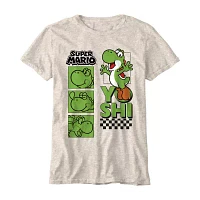 Little & Big Boys Crew Neck Short Sleeve Yoshi Graphic T-Shirt