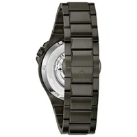 Bulova Maquina Mens Automatic Gray Bracelet Watch 98a179