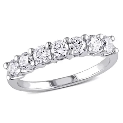 1 CT. T.W. Natural White Diamond 14K Gold Wedding Band