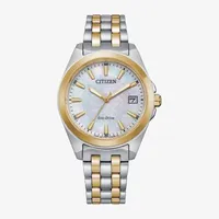 Citizen Corso Womens Two Tone Stainless Steel Bracelet Watch Eo1224-54d