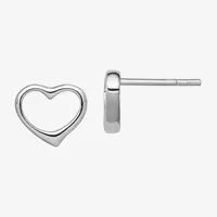 Sterling Silver Titanium 8mm Stud Earrings