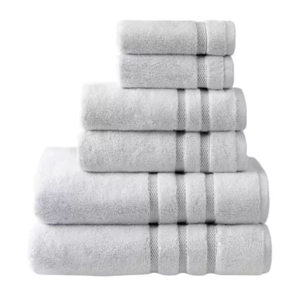 Welhome Charcoal Infused 6-pc. Quick Dry Bath Towel Set