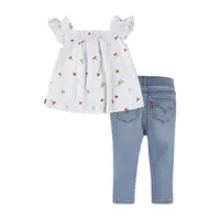 Levi's Baby Girls 2-pc. Pant Set