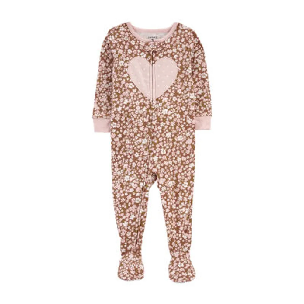 CARTERS Carter's Baby Girls Long Sleeve Footed One Piece Pajama | Plaza Las  Americas