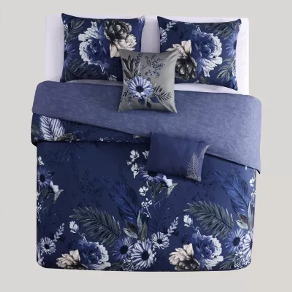 Bebejan Delphine 5-pc. Reversible Cotton Comforter Set