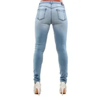 Poetic Justice Womens Mid Rise Mid Belly Skinny Fit Jean