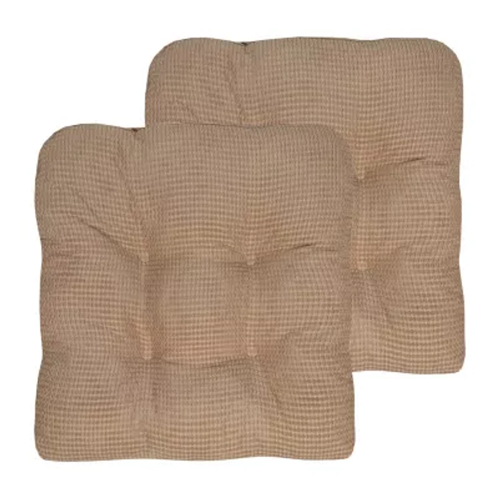 Sweet Home Collection Fluff Tufted Dining Cushion 16''x16''