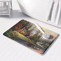 Thomas Kinkade A Peaceful Retreat Memory Foam Bath Mat