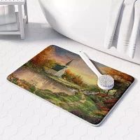 Thomas Kinkade Chapel Of Reflection Memory Foam Bath Mat