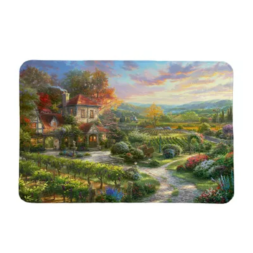 Thomas Kinkade Wine Country Living Memory Foam Bath Rug