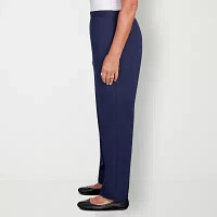 Alfred Dunner A Fresh Start Womens Mid Rise Straight Pull-On Pants