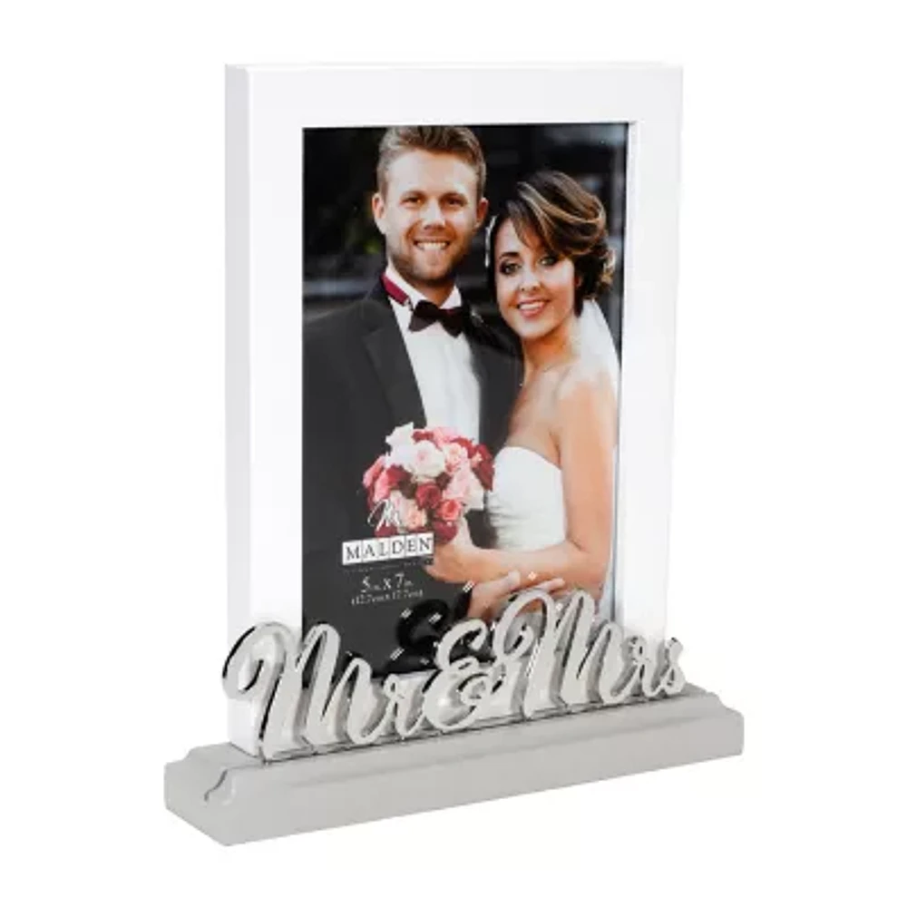 Malden 5"X7" Mr & Mrs Platform Tabletop Frame