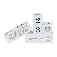 Malden "4""X4"" Wedding Countdown Blocks" Tabletop Frame