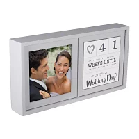 Malden "4""X4"" Wedding Countdown Blocks" Tabletop Frame