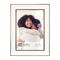 Malden 5" X 7" Gold With White Epoxy Tabletop Frame