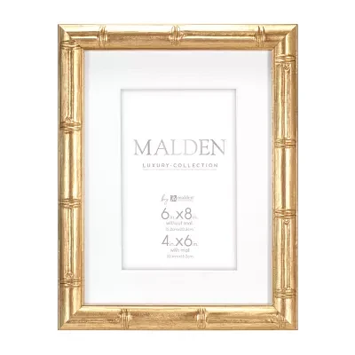 Malden 4"X6" & 6"X8" Gold Matted Bamboo Tabletop Frame